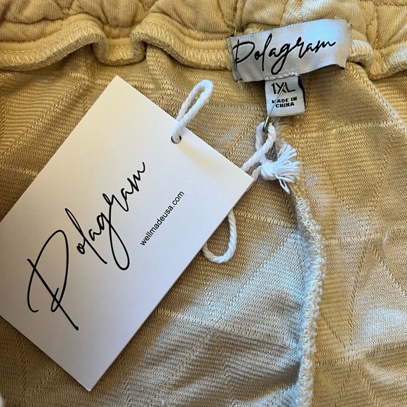 🏷️ NWT Palogram Textured Straight Leg Pant in Sand - Picture 10 of 12